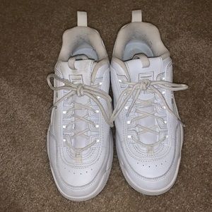 White FILA shoes